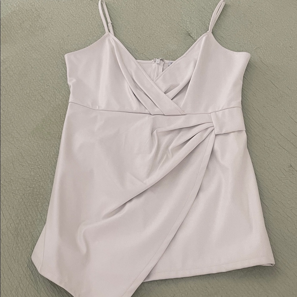 Draped Sleeveless Romper